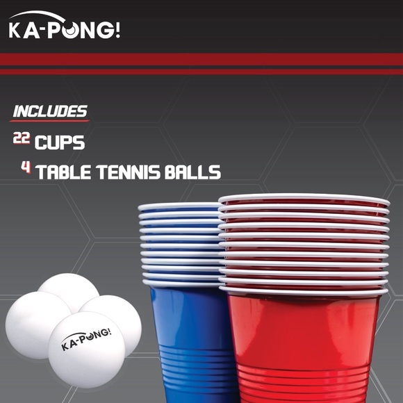EastPoint Sports Ka-Pong Plastic Cup Party Game Set - 22 Cups/4 PingPong Balls - Picture 3 of 4